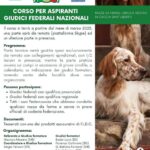 Corso per aspiranti Giudici Federali Nazionali